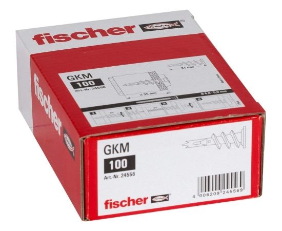 Fischer gypsum plasterboard metal GKM - silver - 100 pieces