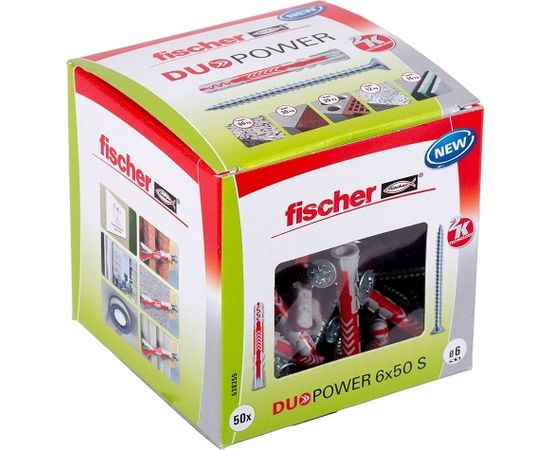 Fischer DUOPOWER 6x50 S LD 50pcs
