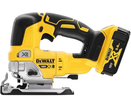 DEWALT DCS334P2-QW  Akumulatora figūrzāģis 18V (2x5.0Ah)