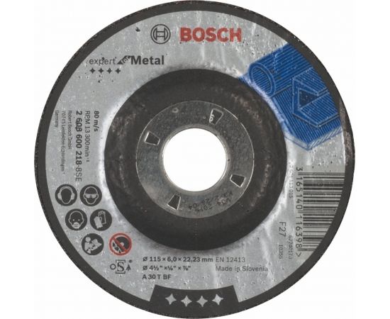 Bosch grinding wheel for Metall 115x6mm