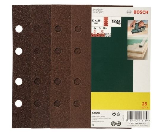 Bosch oscillating abrasive paper 25 pieces