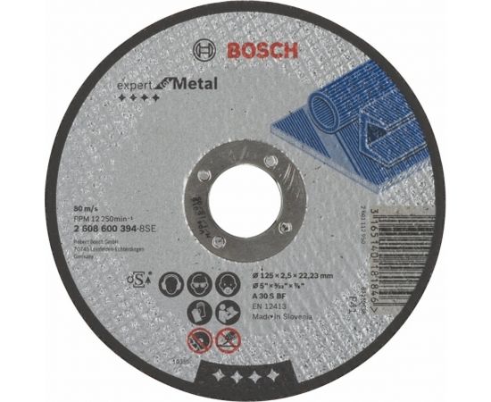 Bosch Cutting disc straight 125mm