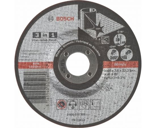 Bosch Cutting disc 3in1 125mm