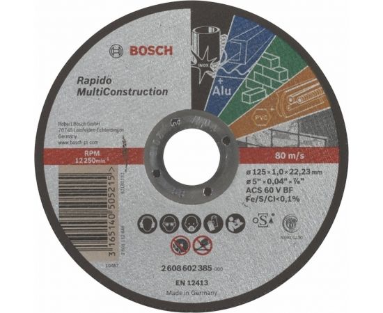 Bosch Cutting disc MultiConstruction125mm