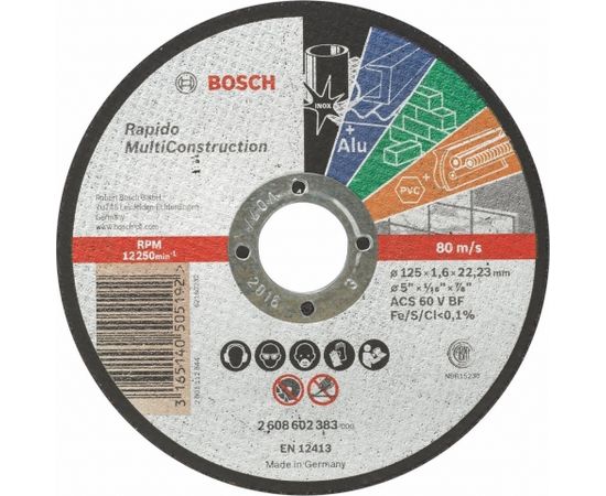 Bosch Cutting disc MultiConstruction125mm