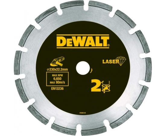 DeWALT diamond cutting disc DT3773-XJ - LaserHP2 230mm