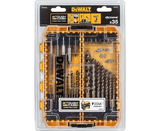 Dewalt bit and metal drill set 35 pcs. - DT70756-QZ