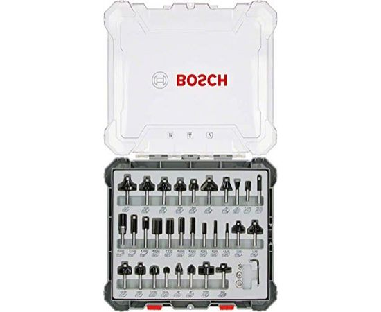 Bosch cutter set 30 pcs Mixed 8mm shank - 2607017475
