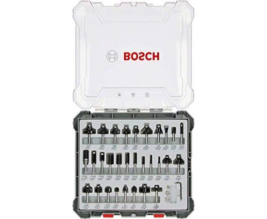 Bosch cutter set 30 pcs Mixed 8mm shank - 2607017475
