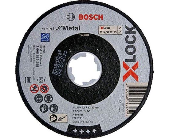 Bosch X-LOCK separation 125X2,5mm EfM ger. - 2608619255