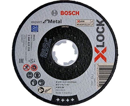 Bosch X-LOCK separation 125X2,5mm EfM ger. - 2608619255
