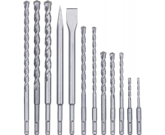 Einhell SDS Plus chisel drill set, 12 pieces (case)
