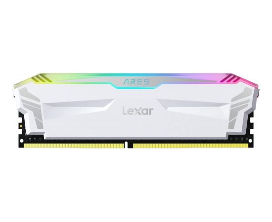 Lexar DDR4 16GB - 4000 - CL - 18 - Single-Kit - DIMM, LD4EU008G-R4000GDWA, Ares Gaming, XMP, white