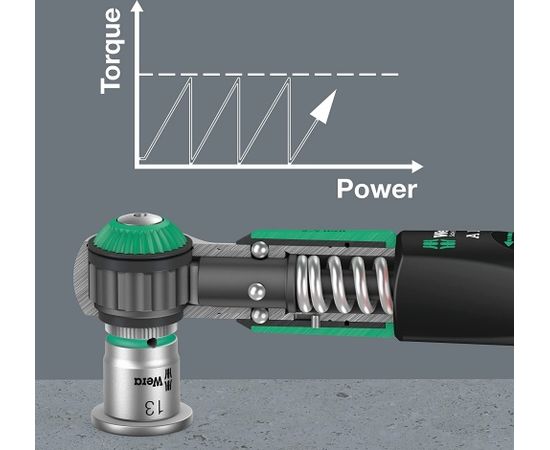 Wera torque wrench Safe-Torque A 1 (black/green, 1/4" square, 2-12 Nm)