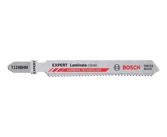 Bosch Expert jigsaw blade T 128 BHM 'Laminate Clean', 3 pieces