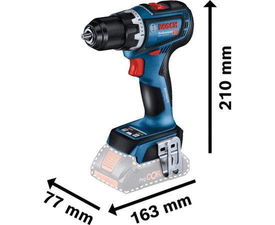 BOSCH GSR 18V-90 C 18V (2x5.0Ah)  Akumulatora urbjmašīna 06019K6006