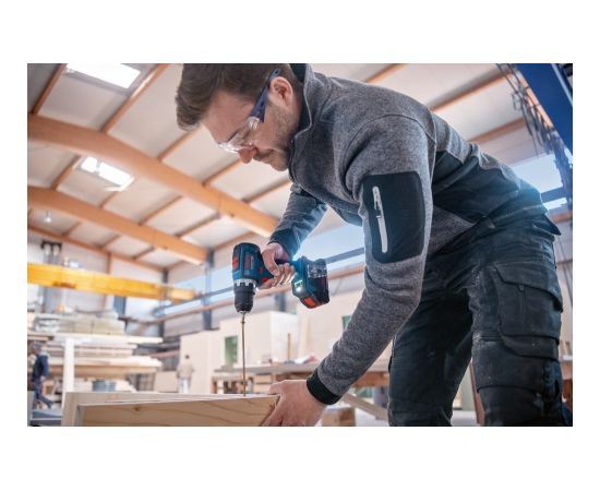 Bosch Cordless Drill GSR 18V-90 C Professional, 18V (blue/black, 2x Li-Ion battery 4.0Ah, in L-BOXX)