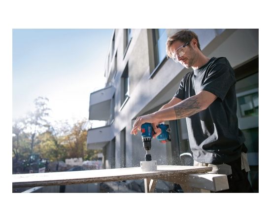 Bosch Cordless Drill GSR 18V-45 Professional solo, 18V (blue/black, without battery and charger, in L-BOXX)