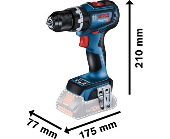 BOSCH GSB 18V-90 C 18V (2x5.0Ah)  Akumulatora triecienurbjmašīna 06019K6106