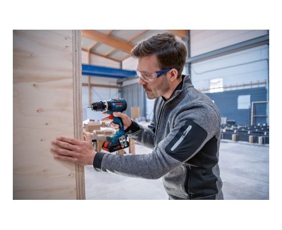 Bosch Cordless Impact Drill GSB 18V-90 C Professional, 18V (blue/black, 2x Li-Ion battery ProCORE18V 4.0Ah, in L-BOXX)