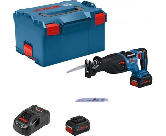 Bosch cordless saber saw BITURBO GSA 18V-28 Professional (blue/black, 2x battery ProCORE18V 5.5Ah, in L-BOXX)