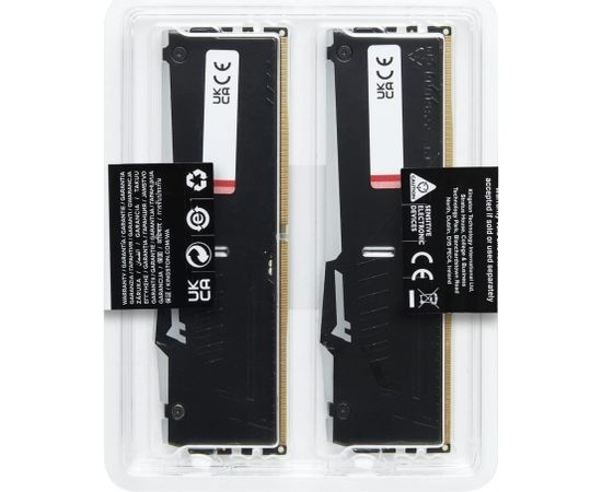 Kingston FURY 64GB DDR5-5200 Kit, RAM (KF552C40BBAK2-64, Fury Beast RGB, XMP)