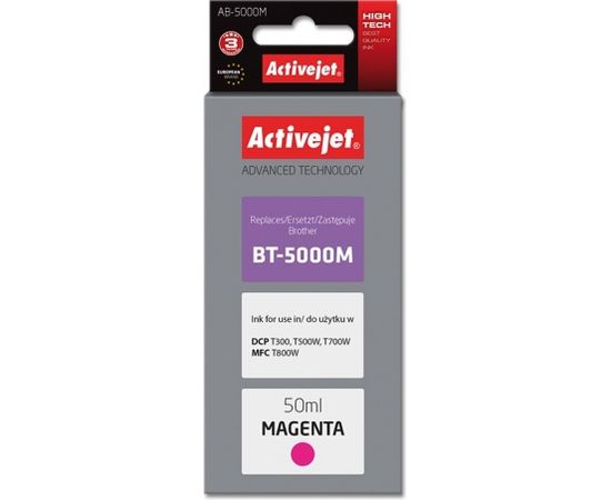 Activejet AB-5000M ink (replacement for Brother BT-5000M; Supreme; 50 ml; magenta)
