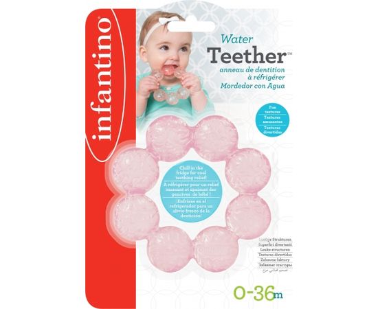 INFANTINO Охлаждающий прорезыватель с водой (розовый)