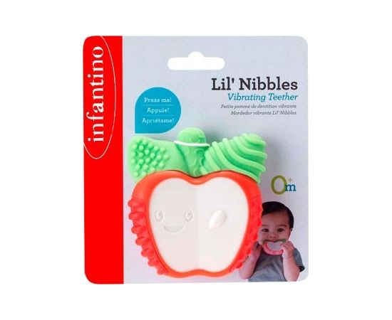 INFANTINO Lil´ nibbles Vibrējošais zobgrauznis - ābols