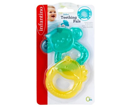 INFANTINO Atvēsinošana smaganu rotaļlieta, Safari, 2gb
