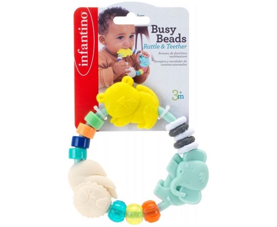 INFANTINO Busy beads Grabulis un zobgrauznis