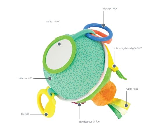 INFANTINO Busy lil’ sensory ball™ bumba Attīstošie paklājiņi