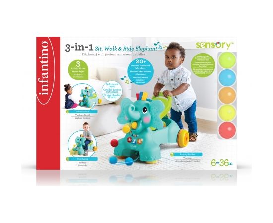 INFANTINO 3-in-1 Sit, Walk & Ride Zilonis