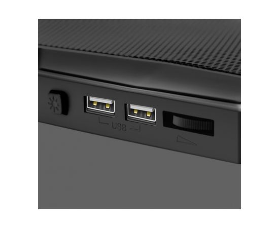 Vertux Glare Spēļu Portatīvā Datora dzesēšanas paliktnis 2x USB LED