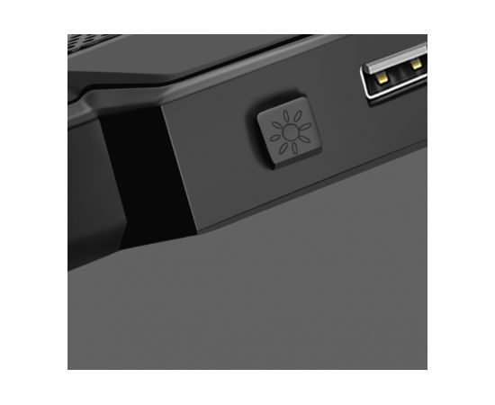Vertux Glare Spēļu Portatīvā Datora dzesēšanas paliktnis 2x USB LED