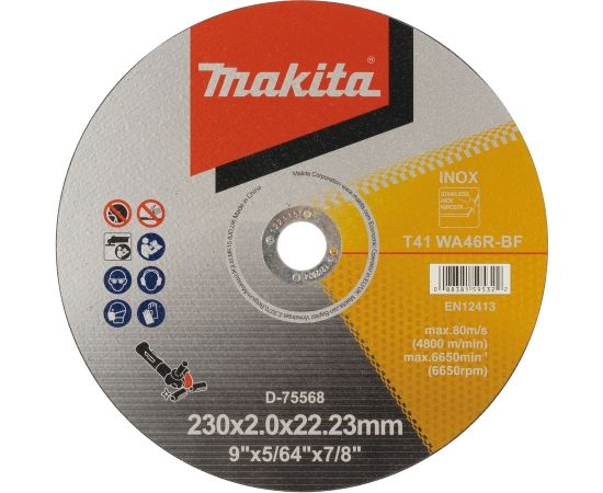 Griešanas disks Makita D-75568; 230x2,0x22,23 mm
