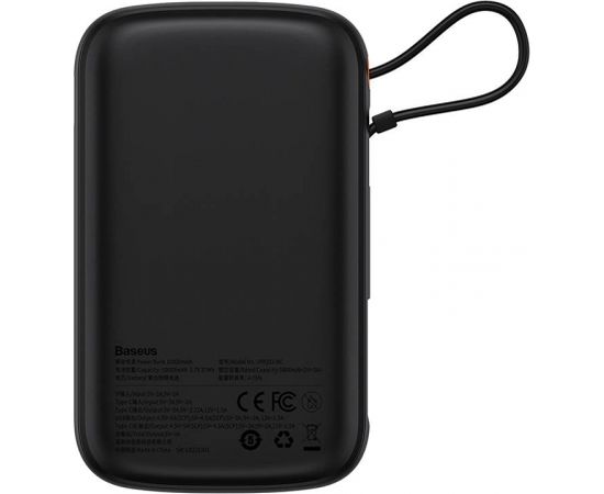 Powerbank Baseus Qpow PRO with cable, 10000mAh, 22.5W (Black)