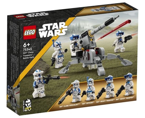 LEGO Star Wars 501. leģiona Clone Troopers™ kaujas komplekts (75345)