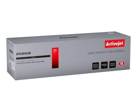 Toner Activejet Activejet Toner Activejet ATO-B431N (zamiennik OKI 44574902; Supreme; 10000 stron; czarny)