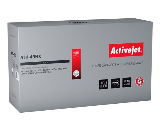 Toner Activejet Activejet Toner Activejet ATH-49NX (zamiennik HP 49X Q5949X, Canon CRG-708H; Supreme; 6000 stron; czarny)