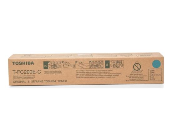 Toner Toshiba T-FC200E Cyan Oryginał  (6AJ00000119)