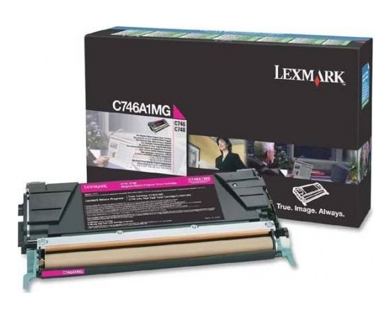 Toner Lexmark C746A3MG Magenta Oryginał  (C746A3MG)