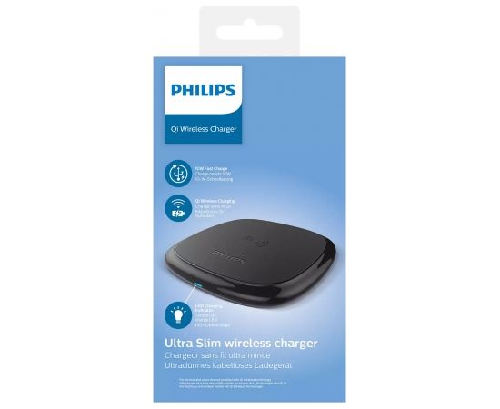 PHILIPS bezvadu lādētājs, melns - DLP9210/00