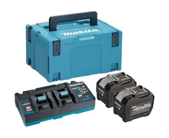 Piederumu komplekts Makita 191Y97-1; 40 V; 2x8,0 Ah akum.