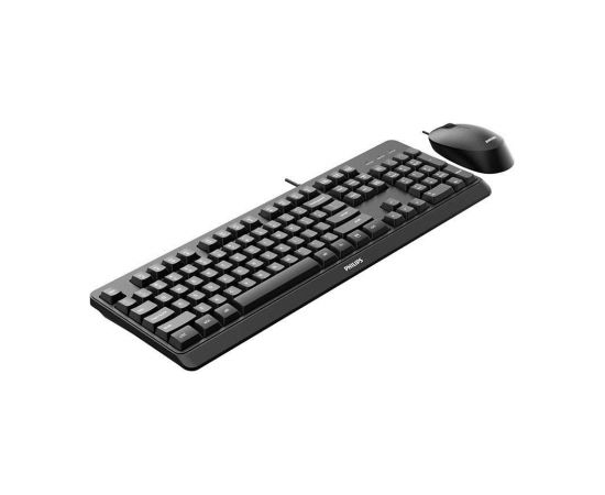 Philips 2000 series SPT6207BL/00 keyboard Mouse included USB QWERTY English Black