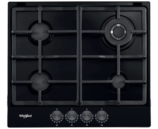 Whirlpool TGML 661 NB 4-burner glass gas hob black