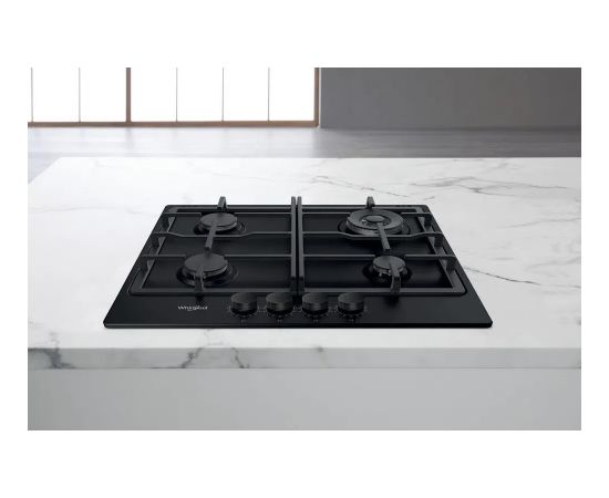 Whirlpool TGML 661 NB 4-burner glass gas hob black