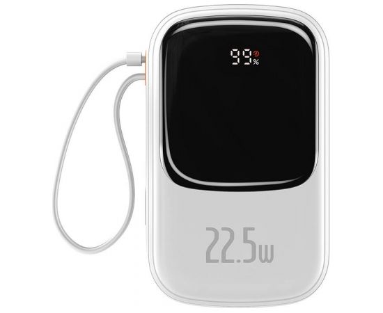 Powerbank Baseus Qpow PRO with cable, 20000mAh, 22.5W (White)