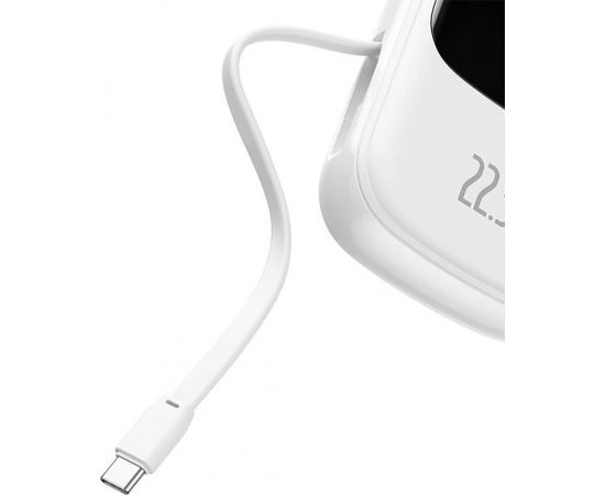 Powerbank Baseus Qpow PRO with cable, 20000mAh, 22.5W (White)