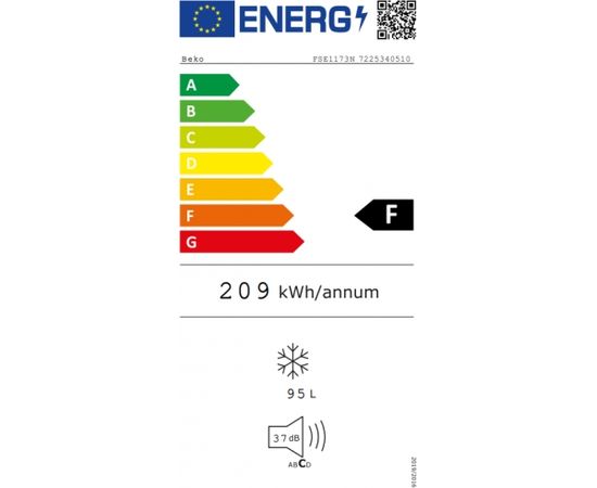 Beko FSE1173N Saldētava 84cm